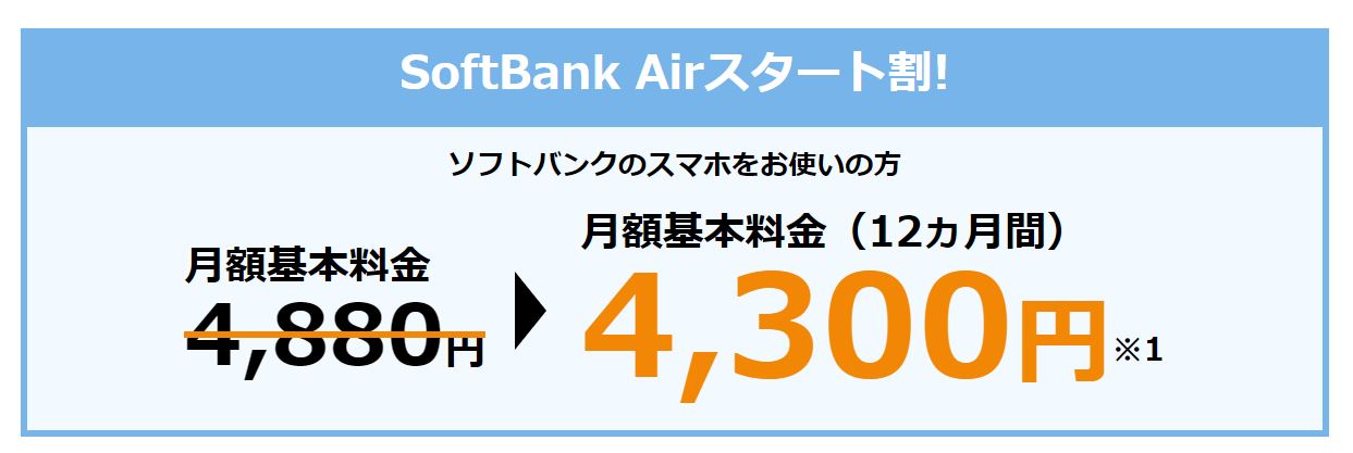 SoftbankAirスタート割